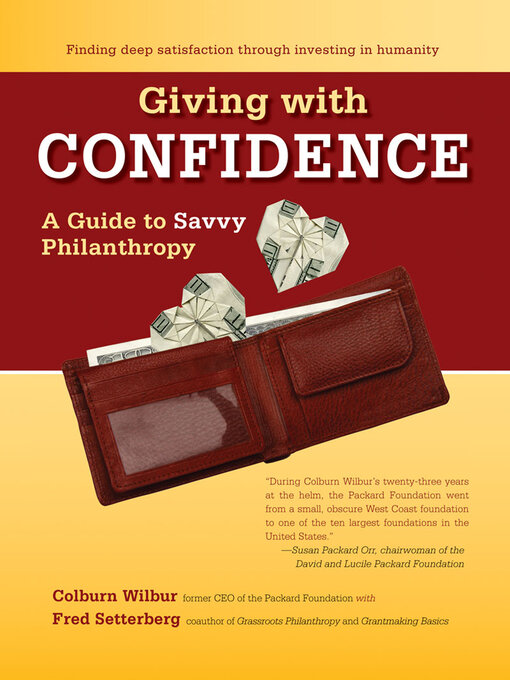 Title details for Giving with Confidence by Colburn Wilbur - Available